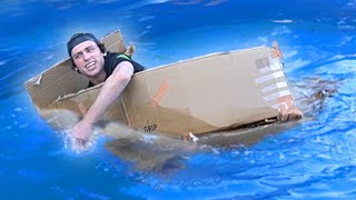 Trying to Float in a Cardboard Boat