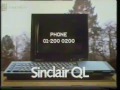 Sinclair ql vintage computer advert vhs capture