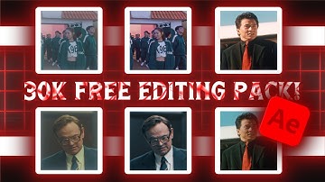 30K Subscribers MEGA EDITING PACK! | CCs + Text Effects + Zooms + Twixtors | After Effects