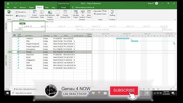 Microsoft Project - Recurring Tasks - For Grad School Projects - Quick and Easy!