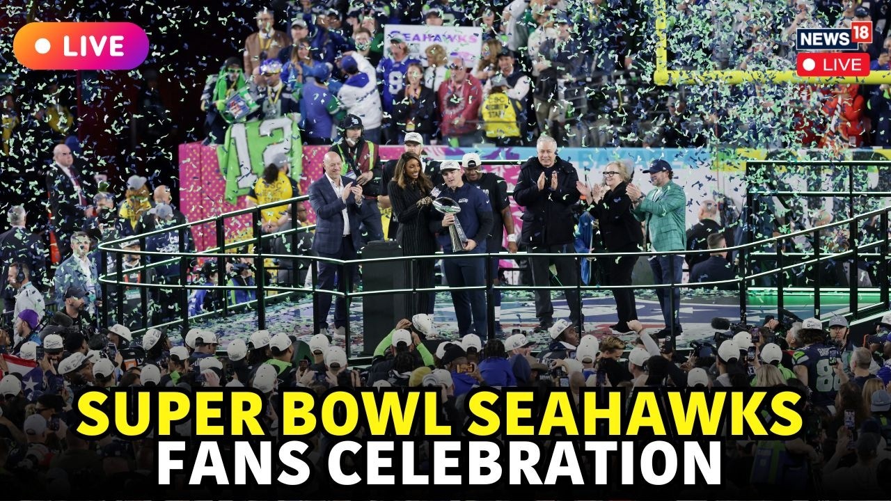 Seahawks Win Super Bowl LX! | Trophy Presentation & Post-Game Celebration LIVE | Fans Celebrate