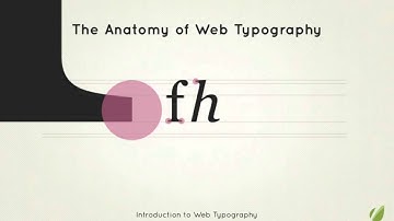 Introduction to Web Typography: An Introduction