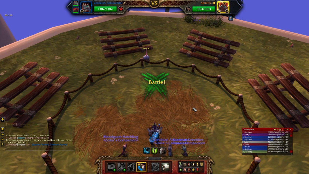 WOW - Pet Battle - Fight Night: Rats! (Dalaran) - Bloodgazer Team Rumble