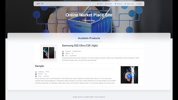 Online Market Place Site in PHP DEMO