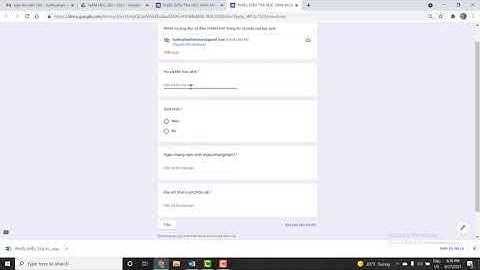 ỨNG DỤNG GG FORM TRONG CÔNG TÁC CHỦ NHIỆM