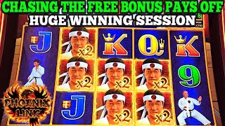 OMG! HUGE WINNING SESSION ON  SENSEI MASTER PHOENIX LINK SLOT | Las Vegas Slots #vegas #gambling