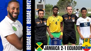 REGGAE BOYZ U18 Defeated Ecuador 2-1 In UEFA Friendship Tournament | Jamaica 2-1 Ecuador