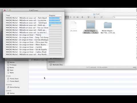 Using FLACTunes to import FLAC files into iTunes