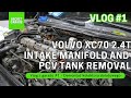 Pęknięta tuleja? - Demontaż kolektora dolotowego i zbiornika PCV w Volvo XC70 2.4T - VLOG Z GARAŻU#1