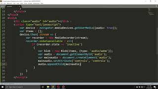 Audio Recording using javascript
