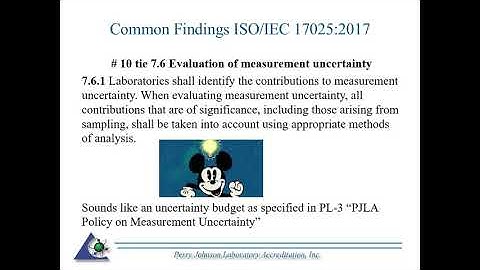 ISO/IEC 17025:2017 - Common Findings in Assessments