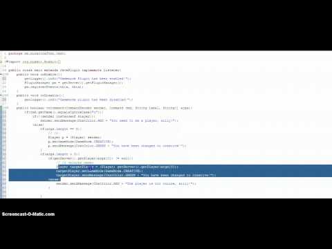 Bukkit Plugin Tutorial  Epsiode 4 - Command Arguments