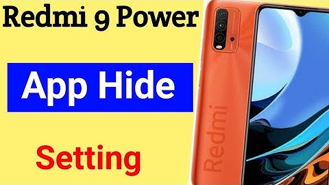 Redmi 9 Power mobile me app hide kaise karen | how to hide apps in Redmi 9 Power