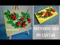 Stunning Clay Art On Canvas | Air Dry Clay | DIY | Clay Art Painting