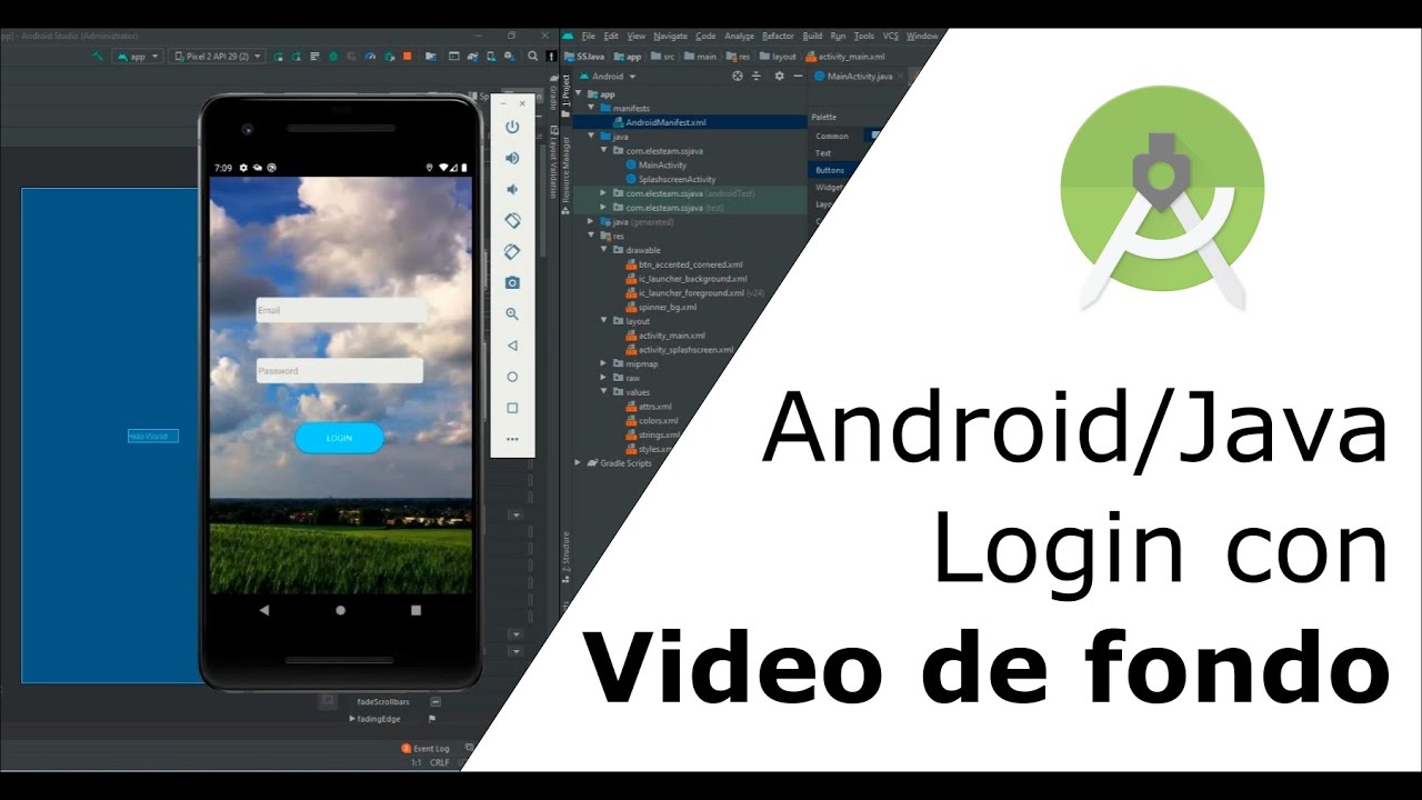 Android/Java: Video de fondo en nuestro Login - YouTube