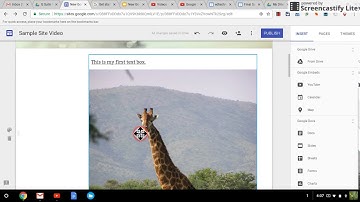 New Google Sites 4: Editing, Moving, and Resizing Content