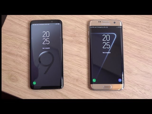 Samsung Galaxy S9 y Samsung Galaxy S7 Edge - ¡Prueba de velocidad!
