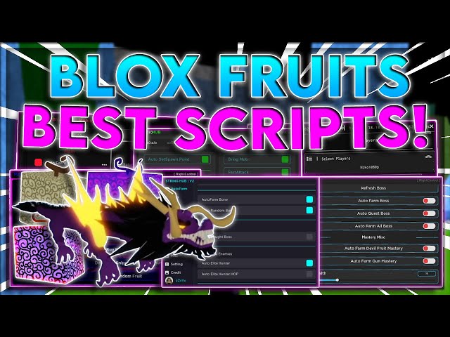 Blox Fruits #1 Script GUI - 50+ Scripts in one GUI - Roblox Scripts