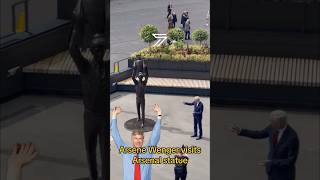 WHOLESOME Moment Arsene Wenger Visits Arsenal Statue #football #soccer #arsenal #arsenalfc #afc