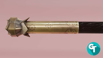 Modeling a staff in Blender 3.0 - Speed Art