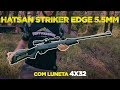 Teste da Carabina de Pressão Hatsan Striker Edge 5.5mm com Luneta 4x32mm - VentureShop