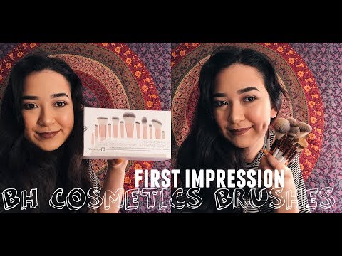 BH COSMETICS ROSÉ ROMANCE BRUSH SET FIRST IMPRESSION || REVIEW + DEMO