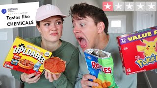 We tried the WORST rated snacks