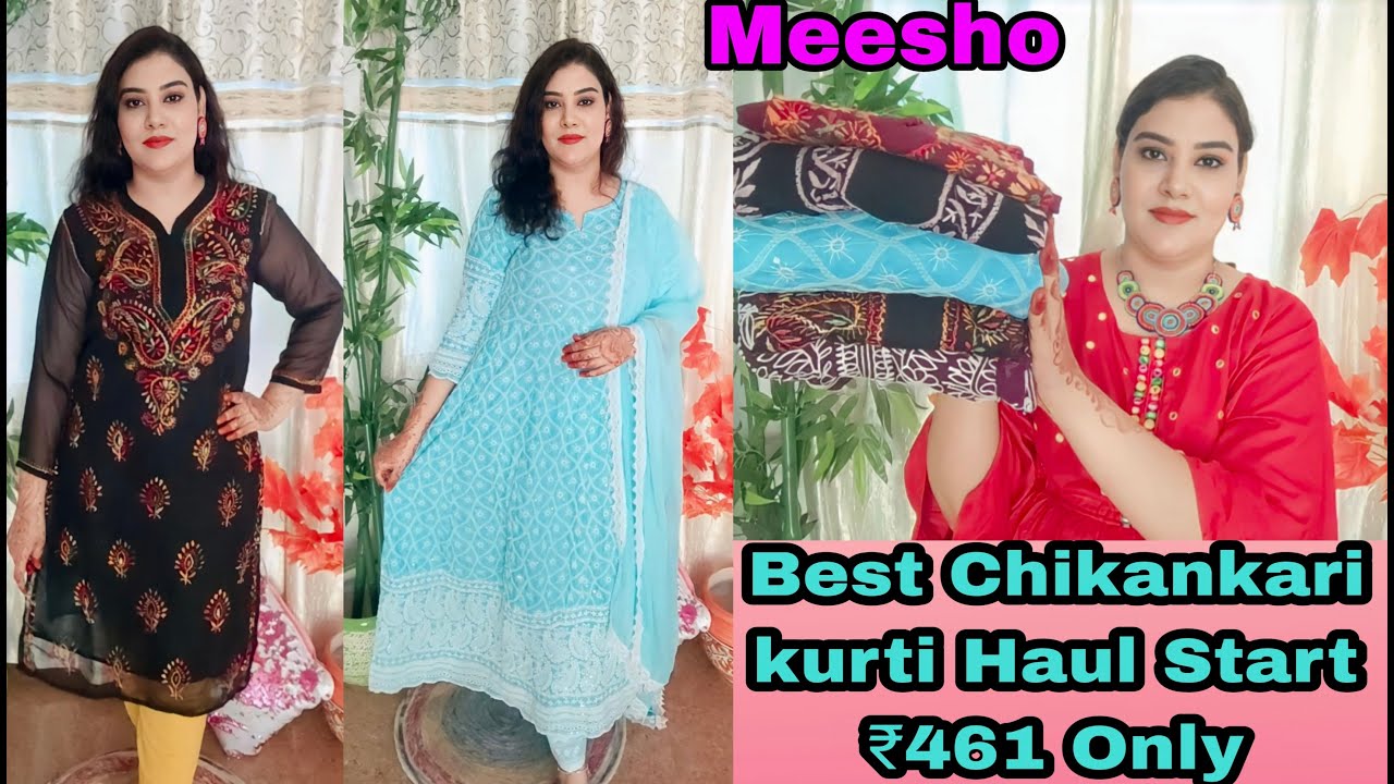 Chikankari Kurti Palazzo, Cotton Suits and Co-ord Sets Haul l Dream Simple  - YouTube