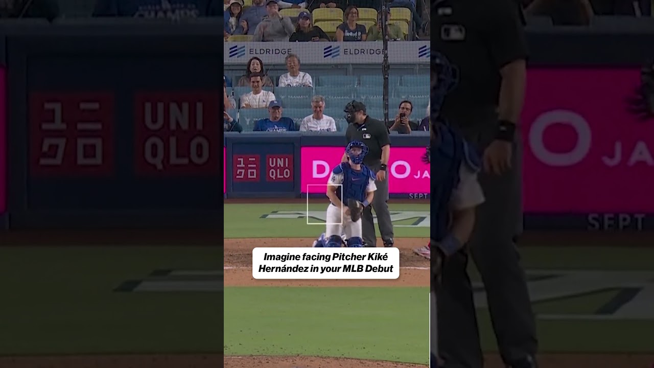 WHAT A MOMENT 🤣 #mlb #debut #kikehernandez #Dodgers #cardinals