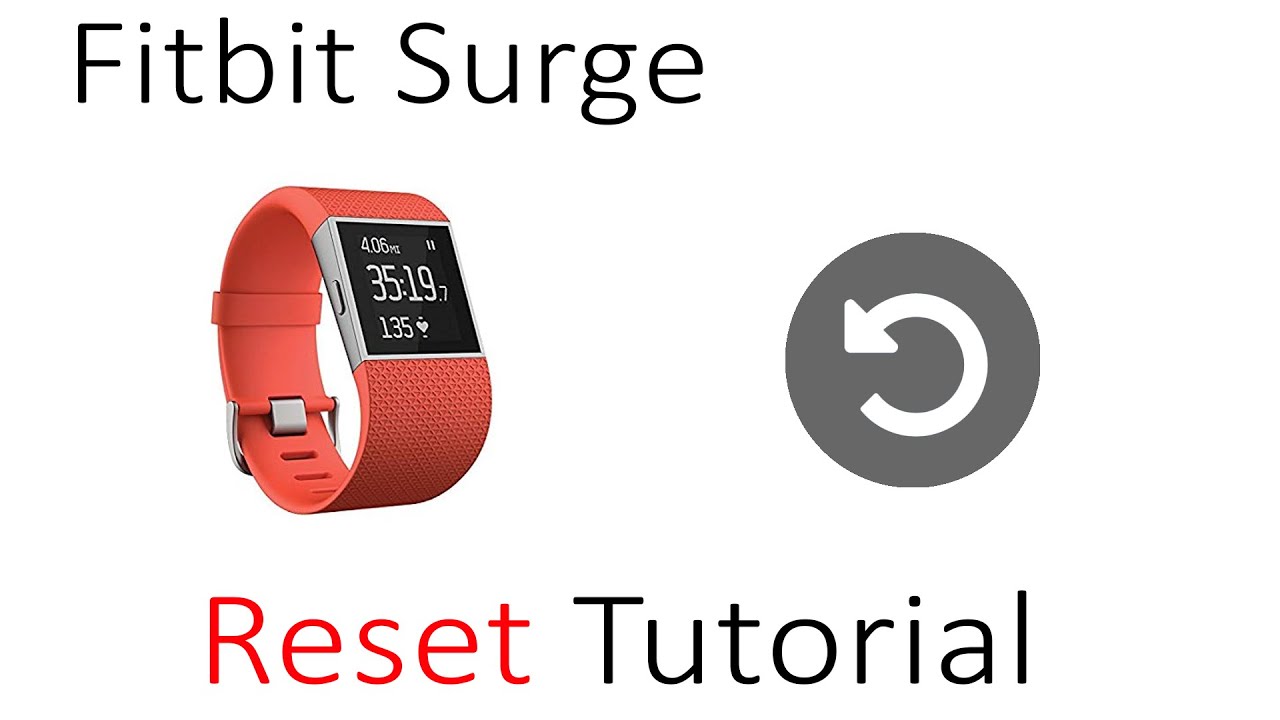 To Reset Reboot Fitbit Surge - YouTube