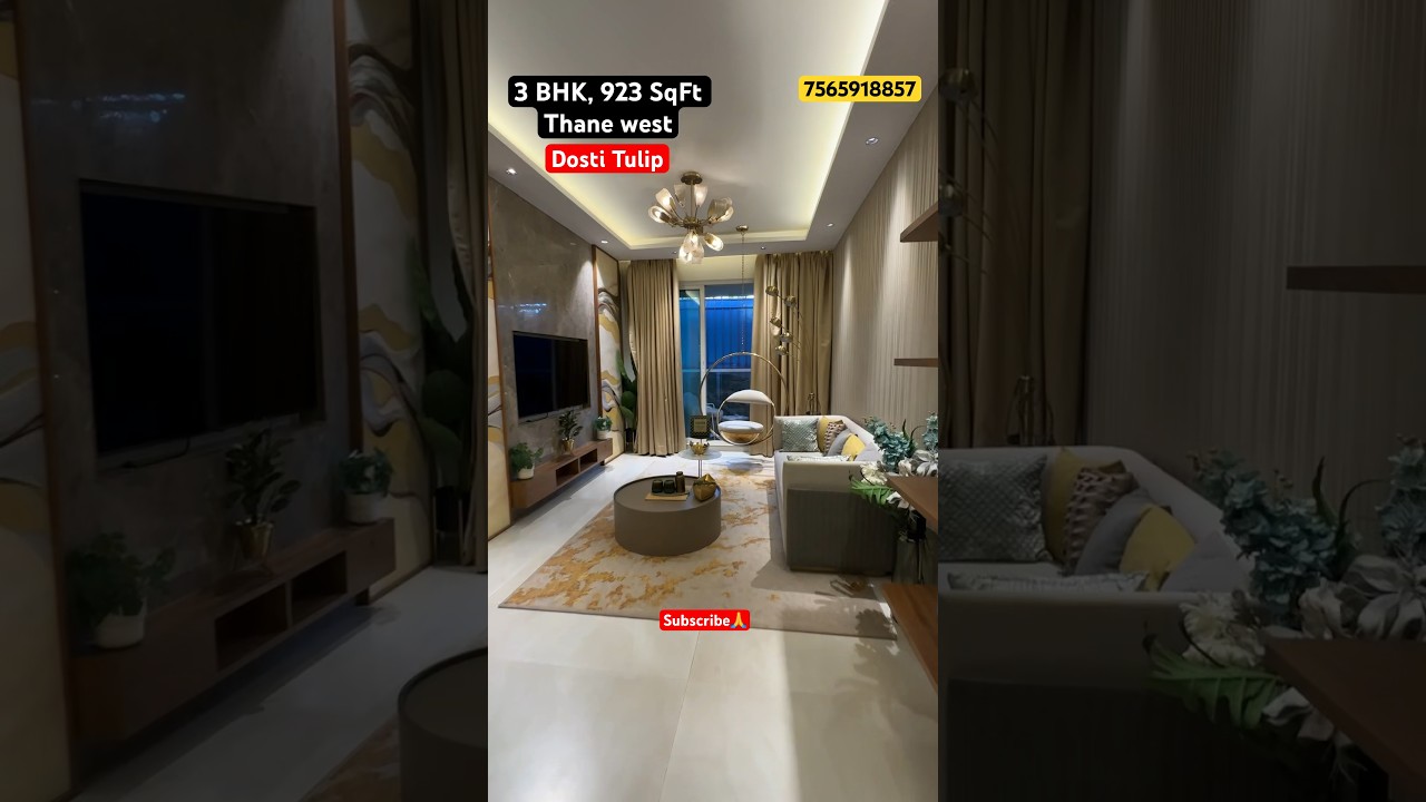 Dosti Tulip || 3 BHK || 923 SqFt || Balkum, Thane west 