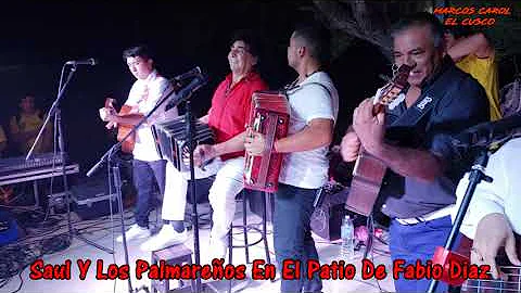 SAUL Y LOS PALMAREOS EN EL PATIO DE FABIO DIAZ