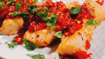 Tomato Basil Cod Fish recipe || How to make Easy Cod Fish || Cod fish Recipe