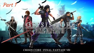 Crisis Core Final Fantasy VII Livestream Part 1 PSP/PPSSPP (No Commentary)