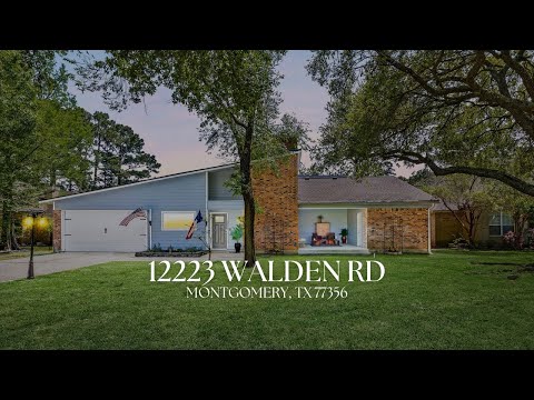 12223 Walden Rd, Montgomery, TX home video tour