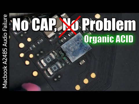 No cap, n̶o̶ problem. Macbook A2485 Audio damage / cracking - a different kind of liquid damage