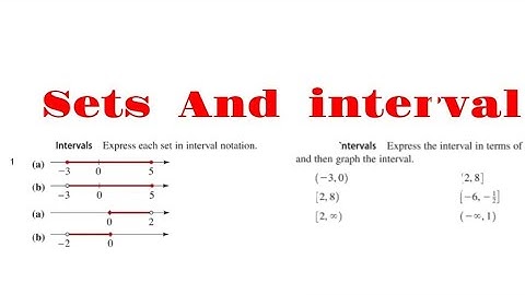 Expression of set of intervals on a real line( graph) and set builder notation 