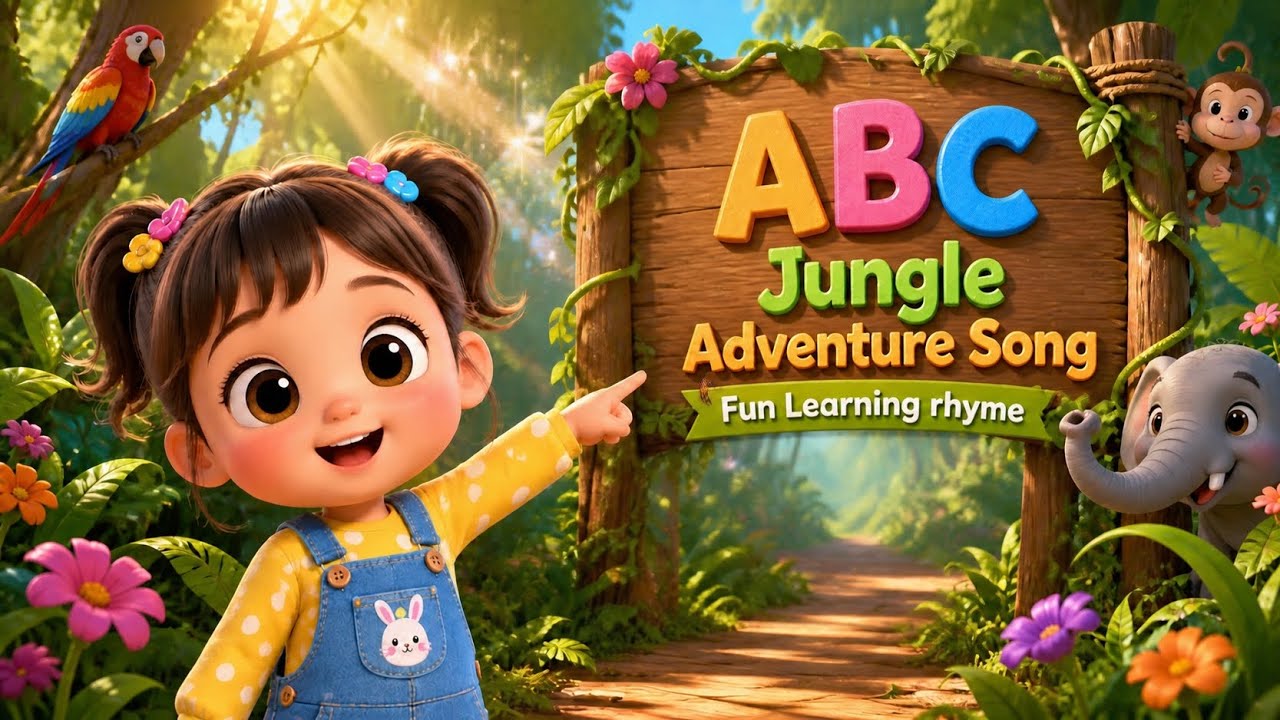 ABC Jungle Adventure Song 🐯🌿 | A to Z Alphabet Song for Kids | Fun ...