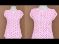 Crochet for Beginners💯✨Easy Crochet Sweater Vest Stitch Pattern 🙂 Crochet quick stitch 