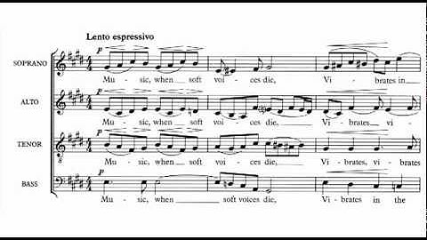 C. Hubert H. Parry - Music, when soft voices die