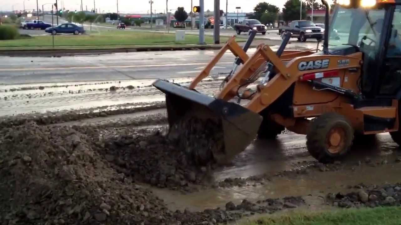 Water main break at 71st in Lynn Lane in Broken Arrow, July 11, 2013