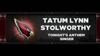 Arizona Cardinals National Anthem Singer 15 Yr Old Tatum Lynn