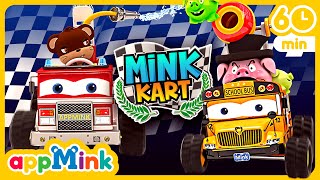 🏎️🏁 Cart Race Frenzy 🚦🕹️ Ready, Steady, GO! 🚀🎶 #appmink #nurseryrhymes #kidssong #cartoon