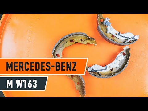 Kako zamenjati zavorne čevlje na MERCEDES-BENZ M W163 [VODIČ]