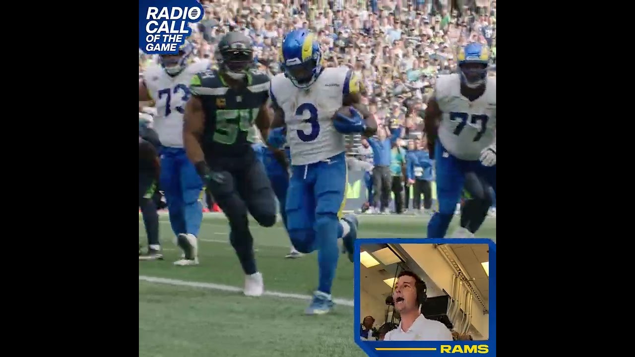 LA Rams Radio Call of Cam Akers Touchdown v. Seattle Seahawks 
