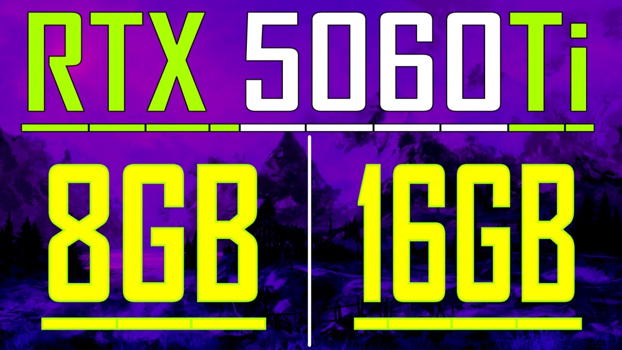 RTX 5060Ti (16GB) vs RTX 5060Ti (8GB) || PC GAMES BENCHMARK TEST ||