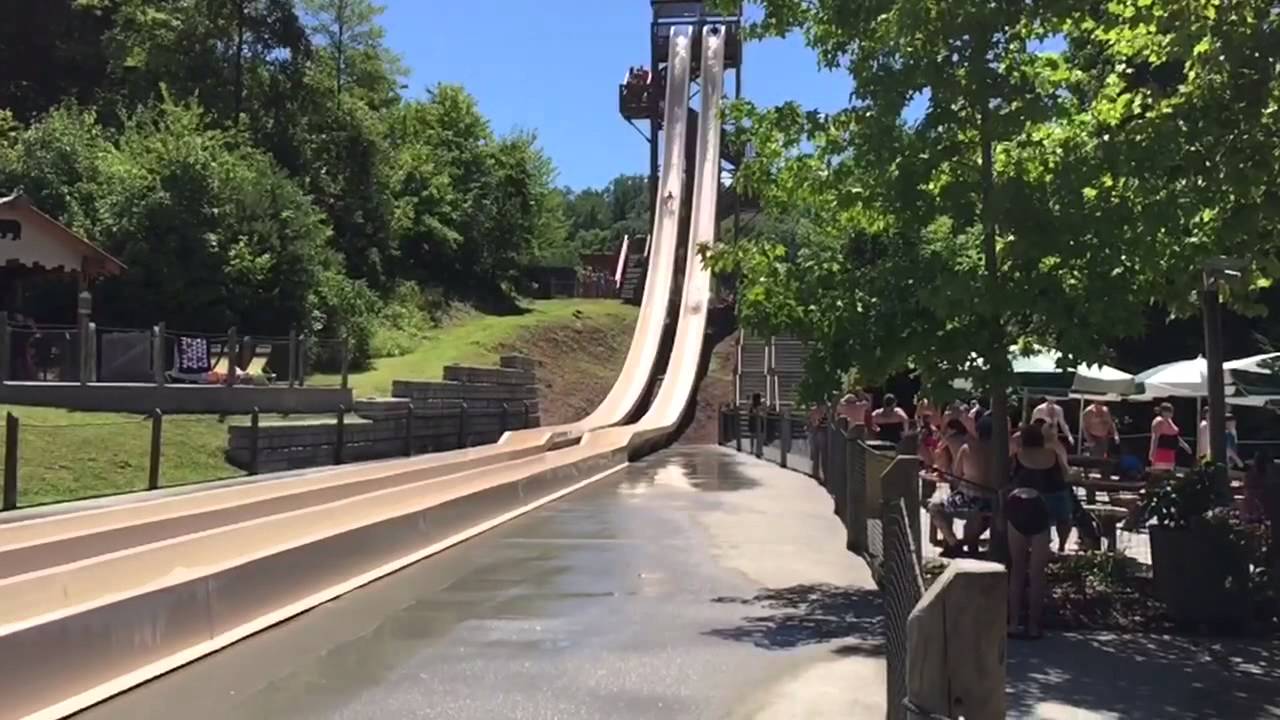 Fire Tower Falls POV Slow Mo Dollywood's Splash Country YouTube