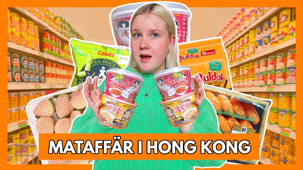 Vad hittar man i en mataffär i Hong Kong?