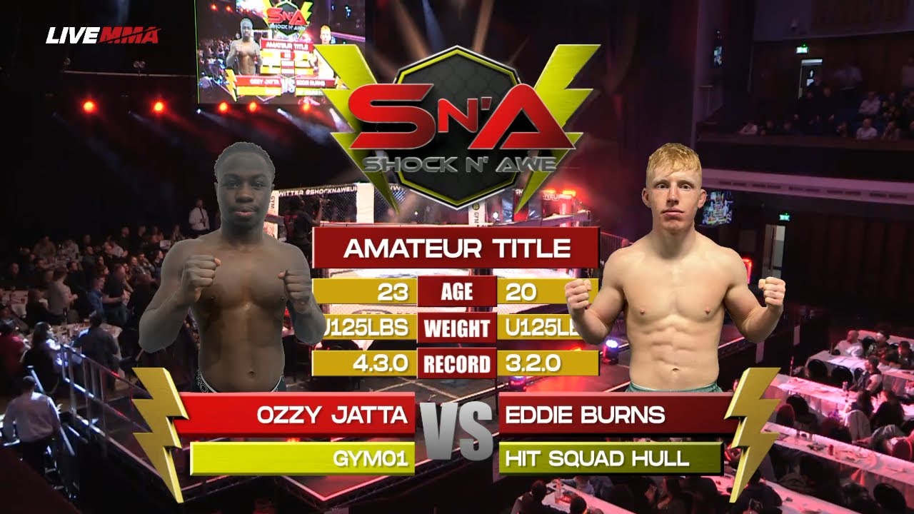 Shock N Awe 38 - Eddie Burns vs Ozzy Jatta U125lbs Amateur MMA Title