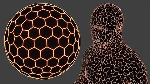 Blender - Hex Pattern On any Model (One Click)